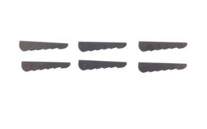 Brownells Rear Sight Single Step Elevators 0.050" Black 6 Pack