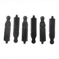Brownells Rear Sight Long Double Step Elevators Black 6 Pack - PACK OF 6 DBL. STEP LONG ELEVA