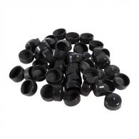 Brownells 1" (2.5cm) Black Vinyl Tube Cap 50 Pack - NONE