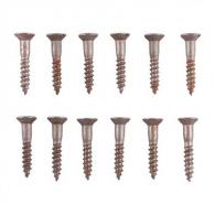 Brownells 4x5/8" Steel Flat Head Wood Screws Blued 12 Pack - 1006731-1