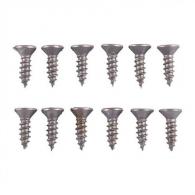 Brownells 6x1/2" Steel Flat Head Wood Screws Blued 12 Pack - W05-924-642