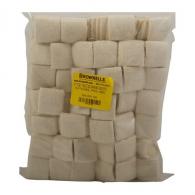 Brownells 25-284 Cal Really Heavy Duty 1.125" Square Cotton Patch 1000/Pk - NONE