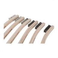 Brownells Heavy Duty Stainless Steel Crimped Wire Gunsmith Brush 6/Pack - NONE