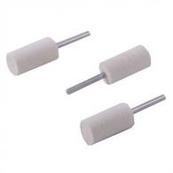 BROWNELLS Mandrel Mounted Felt Bob Square 1"x1/2" 3 Pack - 1 x 1/2 SQUARE FELT BOB, PKG