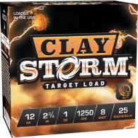 Fiocchi Clay Storm Shotgun Ammo, 12 Gauge, 2-3/4", 1oz, #8 Shot, 25 Rounds - 12CS1X8 Fiocchi Clay Storm Shotgun Ammo, 12 Gauge, 2-3/4", 1oz, #8 Shot, 25 Rounds - 12CS1X8
