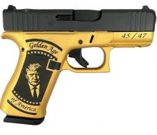 Glock 43X MOS 9mm 3.41" BBL (2)10RD Golden Age Trump - PX4350201FRMOS/HS26