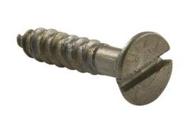 8x7/8" Steel Flat Head Wood Screws Blued 12 Pack