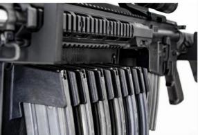 MINMOD RAIL RACK W/MAG PACK HANGER FOR AR-15 - MWMIDRAILMAGAR1