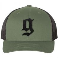 PUFF "G" TRUCKER HAT - HAT-PUFF-GRNBLK