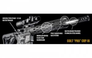 Colt Competition CR-Pro .223 Rem 16" Stainless/Black  Fluted 3-Rail - CRP-16