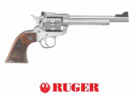 Ruger Single-Six Convertible Stainless/Engraved 6.5" 22 Long Rifle / 22 Magnum / 22 WMR Revolver - 0676 Ruger Single-Six Convertible Stainless/Engraved 6.5" 22 Long Rifle / 22 Magnum / 22 WMR Revolver - 0676