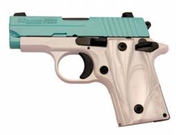 Sig Sauer P238 380acp Robin's Egg Blue 6+1 - 238380TSW Sig Sauer P238 380acp Robin's Egg Blue 6+1 - 238380TSW