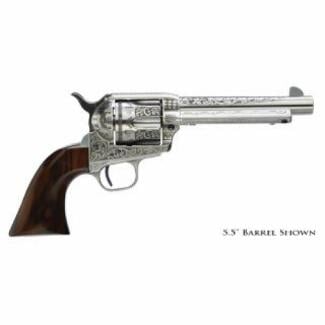 Taylor's & Co. 1873 Cattleman White Photo Engraved 7.5" 45 Long Colt Revolver