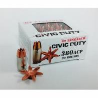 G2R CIVIC DUTY .380 ACP 20/25 - G00621 G2R CIVIC DUTY .380 ACP 20/25 - G00621