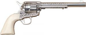Cimarron Teddy Roosevelt Laser Engraved Frontier 45 Long Colt Revolver - PP415LNTR