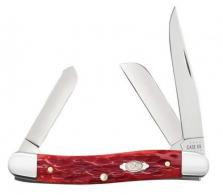 CASE MD STKMN 45/8" 3BL DK RED BONE