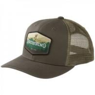 Browning Voyage Meshback Snapback Cap, Green - 308795641