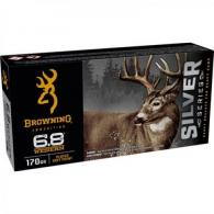 Browning Silver Series Ammo 6.8 Western 170gr Plated Soft Point 20rd Box - B192600681 Browning Silver Series Ammo 6.8 Western 170gr Plated Soft Point 20rd Box - B192600681