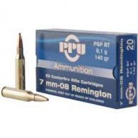 Prvi PPU 7mm-08 Rem 40Gr Pointed Soft Point Boat Tail 20 Rounds - PP708 Prvi PPU 7mm-08 Rem 40Gr Pointed Soft Point Boat Tail 20 Rounds - PP708