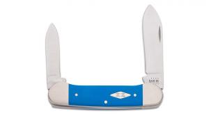 Case Smooth Blue G10 Canoe Pocket Knife 3.63" - C16753