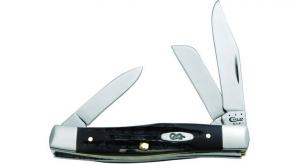 Case Jigged Buffalo Horn Medium Stockman 3-5/8" - 65012