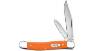 Case Smooth Orange Synthetic Medium Jack Pocket Knife 3.33" - 80517