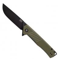 Tekto F1 Alpha OD Green G10 Handle Black Accent D2 - F1RG1ODD2BK1