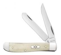 Case Medium Trapper 3 1/2" 2-Blades Natural Bone - 13313