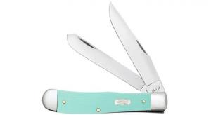 Case Smooth Seafoam Green G10 Trapper 4.13" - 18100