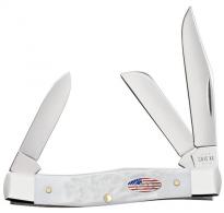 Case Medium Stockman 3 5/8" 2-Blades Jigged White - 14102