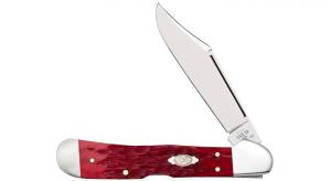 Case Peach Seed Jig Dark Red Bone CopperLock 4.25" - 31946