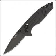 Bear Cutlery Folding Knife, 3 5/8" Blade, Black, Slide Lock - MC-900-B7-B