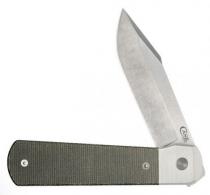 Case Smooth Olive Drab Green Canvas Micarta Longhouse - 50911