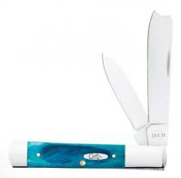 Case Sawcut Jig Caribbean Blue Bone Razor - 25583 Case Sawcut Jig Caribbean Blue Bone Razor - 25583