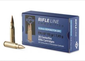 PPU 6.8 REM SPC 115GR FMJBT 20BX - PP68F
