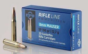 PPU Rifle Ammunition 8mm Mauser 196 gr SP 2160 fps 20/ct - PP8S PPU Rifle Ammunition 8mm Mauser 196 gr SP 2160 fps 20/ct - PP8S