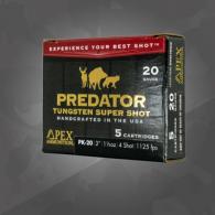 APEX 20 GA 3" 1.5OZ PRED TSS #4 5 Round - PK20-154