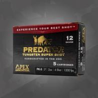 APEX 12G 3.5" 2.5OZ PRED TSS #4 5 Round - PK35-2504