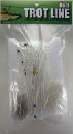 H&H TROTLINE 100' X 25 HOOKS - TL100-25