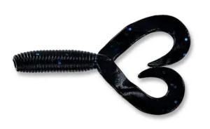 4" DOUBLE TAIL GRUB BLK/BLU FLK 20P - YAM-15-20-021