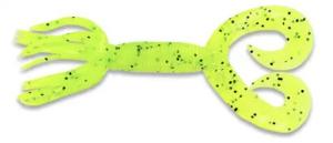 4" DOUBLE TL HULA GRUB CHT/BLK FLK - YAM-93-10-156