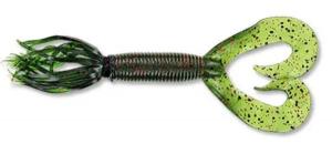 4" DOUBLE TL HULA GRUB WTM/BLK&RED - YAM-93-10-208