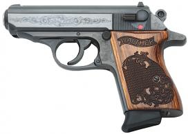 Walther Arms PPK Engraved 380 ACP 3.3" 6+1 Engraved Wood G - 150989 Walther Arms PPK Engraved 380 ACP 3.3" 6+1 Engraved Wood G - 150989