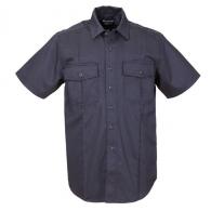 5.11 Tactical Men's Short Sleeve Station Shirt A Class Fire Navy 2X-Large Tall - 46122-720-2XL-T
