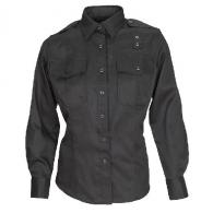Women's Class-A Twill PDU Long-Sleeved Shirt | Black | X-Small