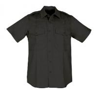 Men's PDU S/S Twill Class B Shirt | Black | Large - 71177-019-L-R