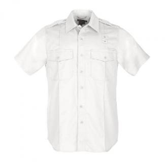 Men'S Pdu S/S Twill A-Class Shirt | White | Large - 71183-010-L-T