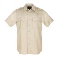 Men'S Pdu S/S Twill A-Class Shirt | Silver Tan | X-Large - 71183-160-XL-R
