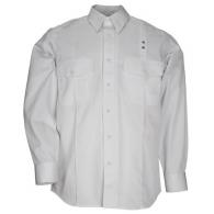 Men'S Pdu Long Sleeve Twill Class A Shirt | White | Large - 72344-010-L-R