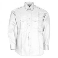 Men's Long Sleeve Twill PDU Class B Shirt | White | Large - 72345-010-L-R